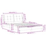Casa si Gradina - Mobilier - Paturi si accesorii - Paturi - Cadru de pat cu tablie, negru, 140x190 cm, piele ecologica - Infinity.ro