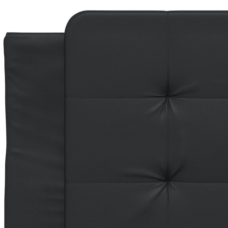 Casa si Gradina - Mobilier - Paturi si accesorii - Paturi - Cadru de pat cu tablie, negru, 90x200 cm, piele ecologica - Infinity.ro