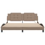 Casa si Gradina - Mobilier - Paturi si accesorii - Paturi - Cadru de pat cu LED, cappuccino, 180x200 cm, piele ecologica - Infinity.ro