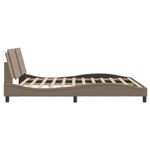 Casa si Gradina - Mobilier - Paturi si accesorii - Paturi - Cadru de pat cu LED, cappuccino, 180x200 cm, piele ecologica - Infinity.ro