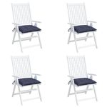 Casa si Gradina - Textile si covoare - Perne si pilote - Perne decorative - Perne de scaun 4 buc. bleumarin 40x40x7 cm textil oxford - Infinity.ro