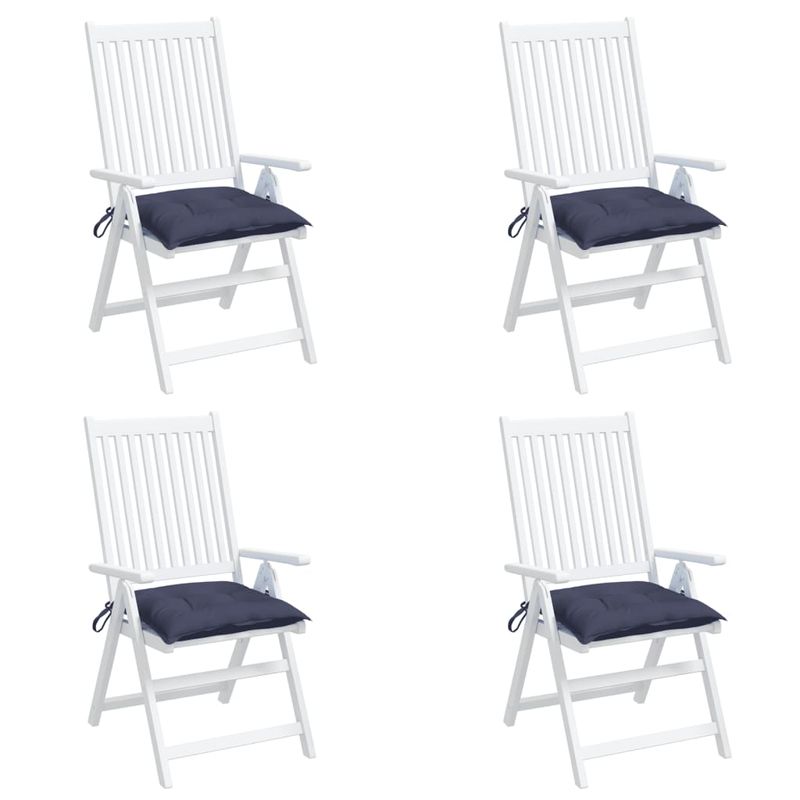 Casa si Gradina - Textile si covoare - Perne si pilote - Perne decorative - Perne de scaun 4 buc. bleumarin 40x40x7 cm textil oxford - Infinity.ro