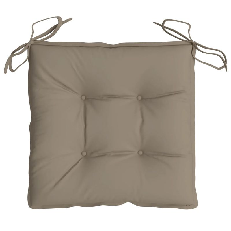 Casa si Gradina - Textile si covoare - Perne si pilote - Perne decorative - Perne de scaun, 2 buc., gri taupe, 40x40x7 cm, textil oxford - Infinity.ro