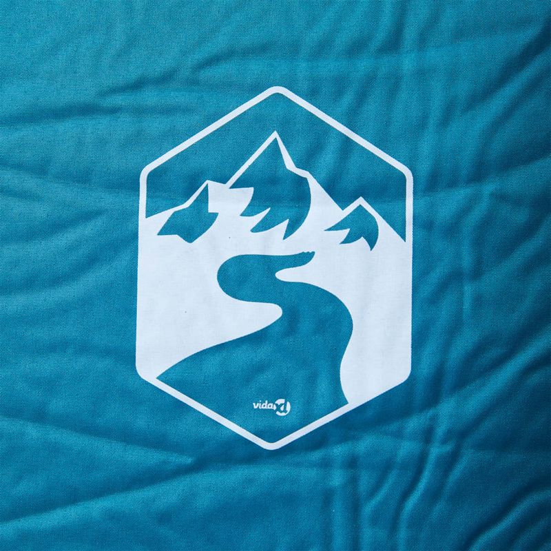 Sport si Outdoor/Camping/Saltele si accesorii pentru somn/Saltele camping - Saltea de camping auto-gonflabila, cu perna integrata, turcoaz - Infinity.ro