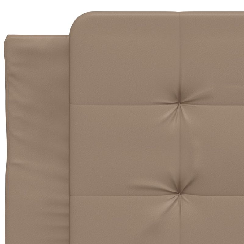 Casa si Gradina - Mobilier - Paturi si accesorii - Paturi - Cadru de pat cu LED, cappuccino, 100x200 cm, piele ecologica - Infinity.ro