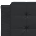 Casa si Gradina - Mobilier - Paturi si accesorii - Paturi - Pat cu saltea, negru, 100x200 cm, piele ecologica - Infinity.ro