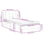 Casa si Gradina - Mobilier - Paturi si accesorii - Paturi - Pat cu saltea, negru, 100x200 cm, piele ecologica - Infinity.ro