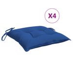 Casa si Gradina - Textile si covoare - Perne si pilote - Perne decorative - Perne de scaun, 4 buc., albastru, 40x40x7 cm, textil oxford - Infinity.ro