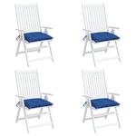 Casa si Gradina - Textile si covoare - Perne si pilote - Perne decorative - Perne de scaun, 4 buc., albastru, 40x40x7 cm, textil oxford - Infinity.ro