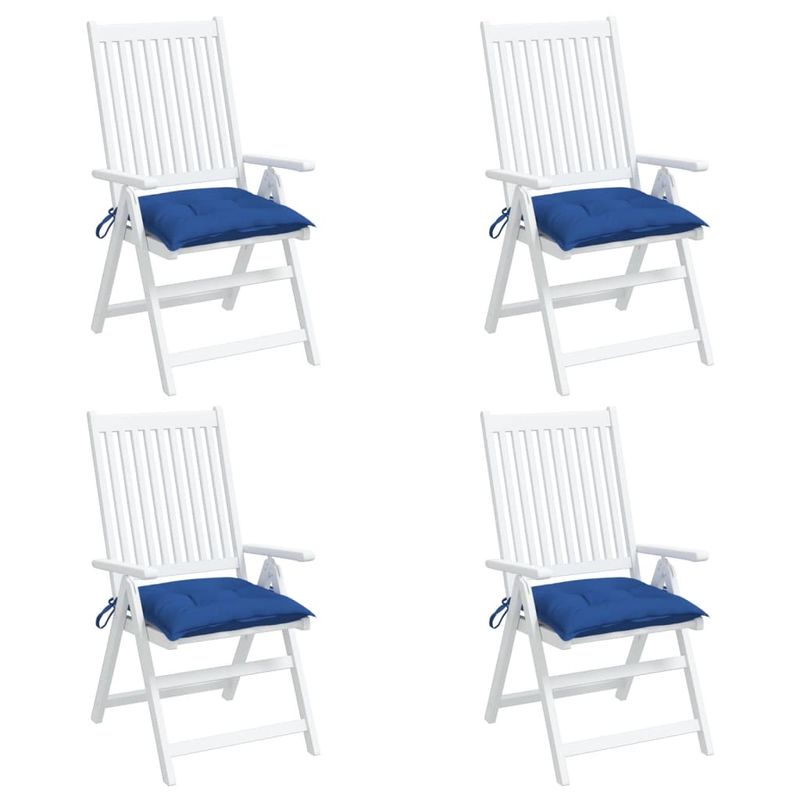 Casa si Gradina - Textile si covoare - Perne si pilote - Perne decorative - Perne de scaun, 4 buc., albastru, 40x40x7 cm, textil oxford - Infinity.ro