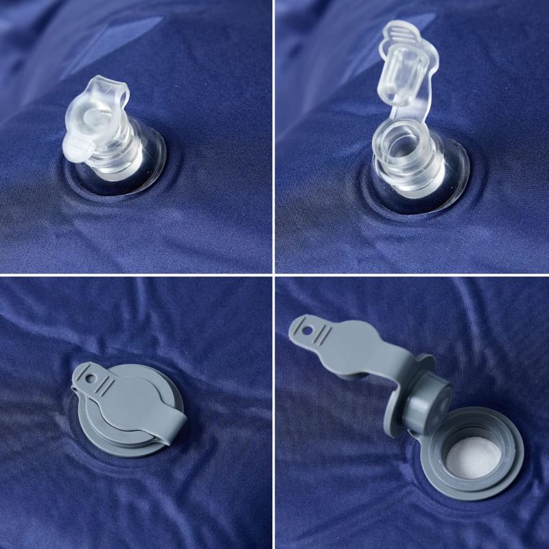 Sport si Outdoor - Camping - Saltele si accesorii pentru somn - Saltele camping - Saltea de camping auto-gonflabila cu perna integrata, bleumarin - Infinity.ro