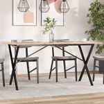 Casa si Gradina - Mobilier - Feronerie si accesorii mobila - Picioare masa de sufragerie X-Frame 120x60x73 cm Fonta - Infinity.ro