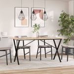 Casa si Gradina - Mobilier - Feronerie si accesorii mobila - Picioare masa de sufragerie X-Frame 120x60x73 cm Fonta - Infinity.ro