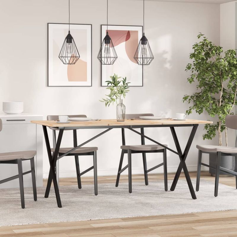 Casa si Gradina - Mobilier - Feronerie si accesorii mobila - Picioare masa de sufragerie X-Frame 120x60x73 cm Fonta - Infinity.ro