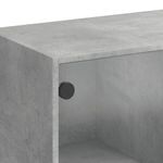 Casa si Gradina - Mobilier - Comode si corpuri - Corpuri bucatarie - Dulapuri inalte cu usi, gri beton, 68x37x109 cm, lemn prelucrat - Infinity.ro