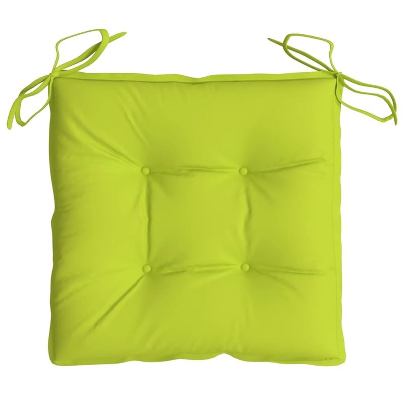 Casa si Gradina - Textile si covoare - Perne si pilote - Perne decorative - Perne de scaun, 2 buc., verde aprins, 40x40x7 cm, textil oxford - Infinity.ro