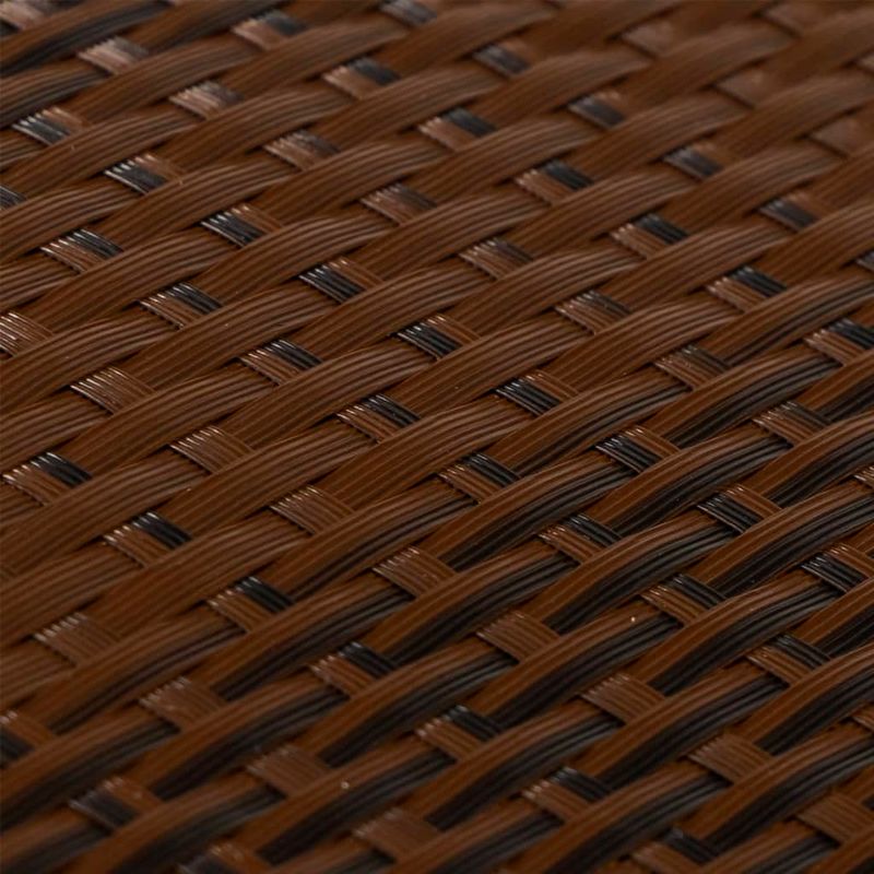 Casa si Gradina - Gradina si terasa - Garduri, panouri si accesorii - Paravan pentru balcon, maro si negru, 500x90 cm, poliratan - Infinity.ro