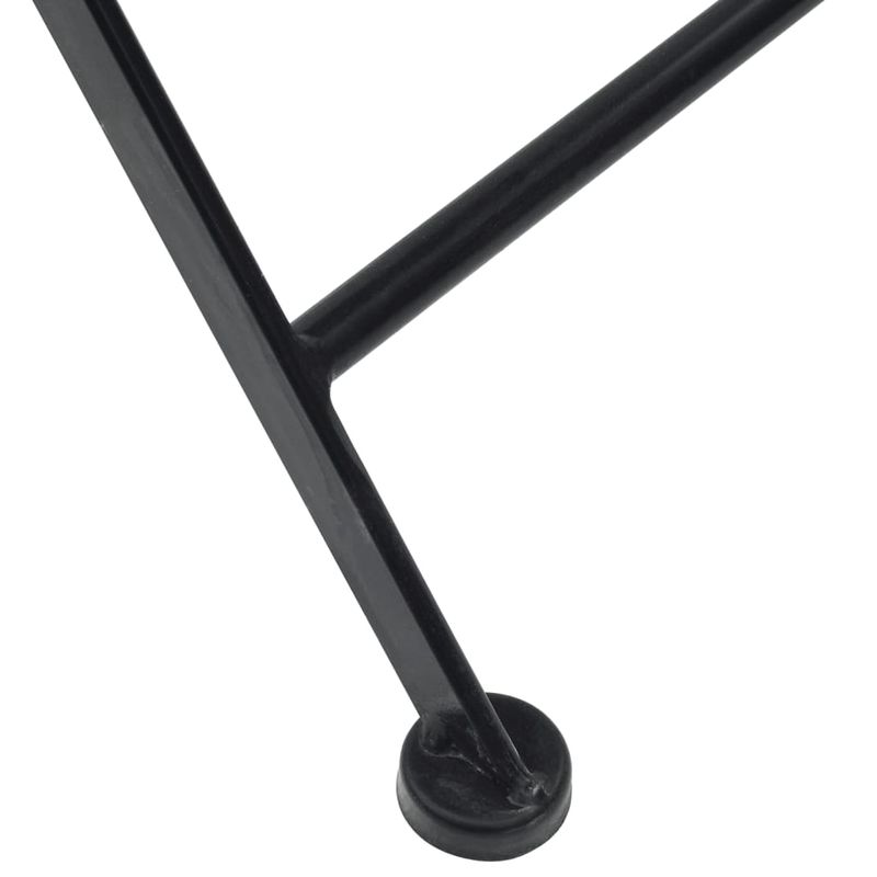 Casa si Gradina - Gradina si terasa - Mobilier exterior - Scaune si sezlonguri gradina - Scaune de bistro pliabile, 2 buc., negru si alb, ceramica - Infinity.ro