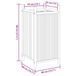 Casa si Gradina - Gradinarit si plante - Plante si ghivece - Ghivece si suporturi - Jardiniera, 40x40x80 cm, bambus - Infinity.ro