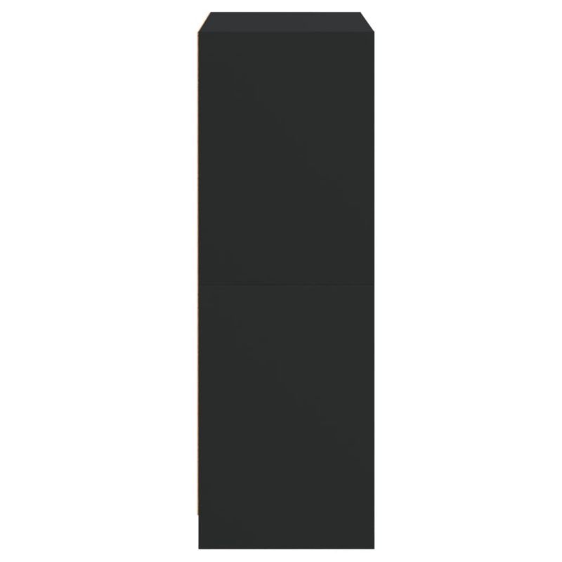 Casa si Gradina - Mobilier - Comode si corpuri - Corpuri bucatarie - Dulapuri inalte cu usi, negru, 68x37x109 cm, lemn prelucrat - Infinity.ro