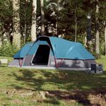 Sport si Outdoor - Camping - Corturi camping - Cort de familie cupola, 9 persoane, albastru, impermeabil - Infinity.ro