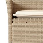 Casa si Gradina - Gradina si terasa - Mobilier exterior - Seturi mobila gradina - Set mobilier gradina cu perne 3 piese bej poliratan/lemn acacia - Infinity.ro