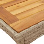Casa si Gradina - Gradina si terasa - Mobilier exterior - Seturi mobila gradina - Set mobilier gradina cu perne 3 piese bej poliratan/lemn acacia - Infinity.ro