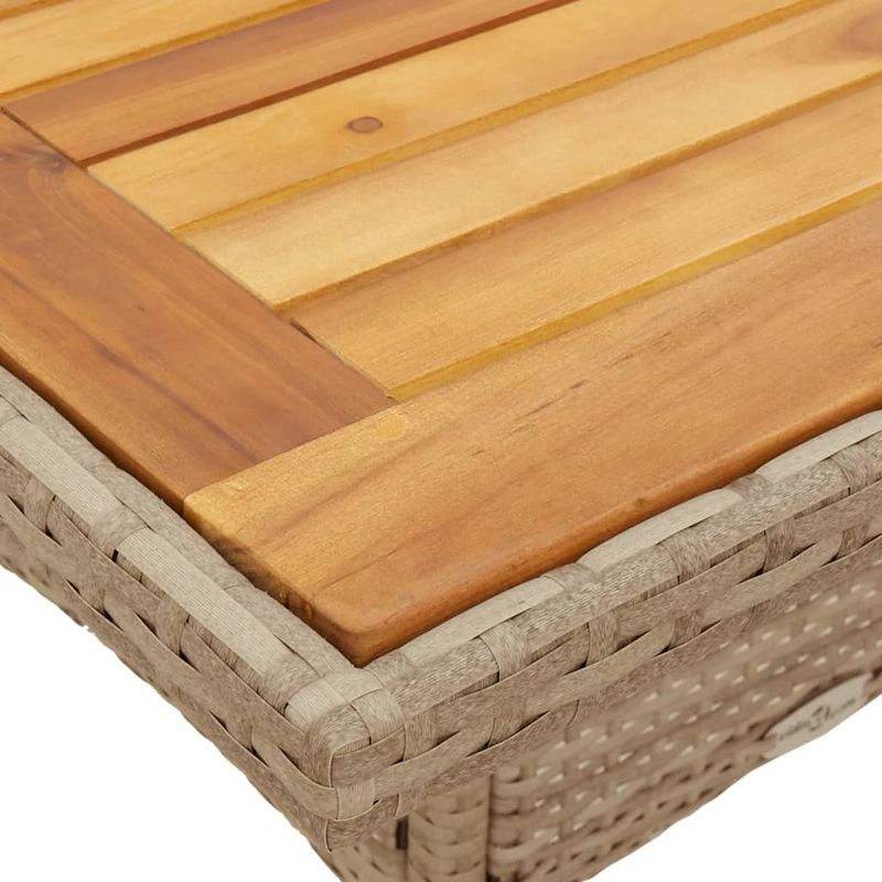 Casa si Gradina - Gradina si terasa - Mobilier exterior - Seturi mobila gradina - Set mobilier gradina cu perne 3 piese bej poliratan/lemn acacia - Infinity.ro