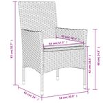 Casa si Gradina - Gradina si terasa - Mobilier exterior - Seturi mobila gradina - Set mobilier gradina cu perne 3 piese bej poliratan/lemn acacia - Infinity.ro