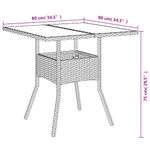 Casa si Gradina - Gradina si terasa - Mobilier exterior - Seturi mobila gradina - Set mobilier gradina cu perne 3 piese bej poliratan/lemn acacia - Infinity.ro