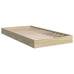 Casa si Gradina - Mobilier - Paturi si accesorii - Paturi - Cadru de pat, stejar sonoma, 100x200 cm, lemn prelucrat - Infinity.ro