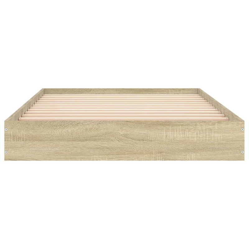 Casa si Gradina - Mobilier - Paturi si accesorii - Paturi - Cadru de pat, stejar sonoma, 100x200 cm, lemn prelucrat - Infinity.ro