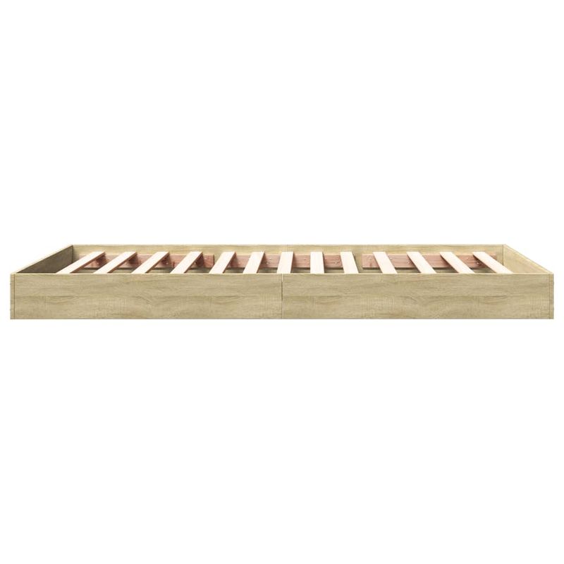Casa si Gradina - Mobilier - Paturi si accesorii - Paturi - Cadru de pat, stejar sonoma, 100x200 cm, lemn prelucrat - Infinity.ro