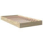 Casa si Gradina - Mobilier - Paturi si accesorii - Paturi - Cadru de pat, stejar sonoma, 100x200 cm, lemn prelucrat - Infinity.ro