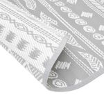 Casa si Gradina - Textile si covoare - Covoare - Covoare casa - Covor de exterior, model gri, diametru 120 cm, PP - Infinity.ro