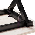 Casa si Gradina - Mobilier - Feronerie si accesorii mobila - Picioare masa de sufragerie X-Frame 60x40x73 cm Fonta - Infinity.ro