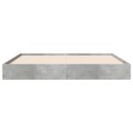 Casa si Gradina - Mobilier - Paturi si accesorii - Paturi - Cadru de pat, gri beton, 140x200 cm, lemn prelucrat - Infinity.ro