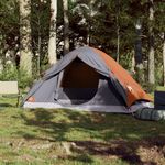 Sport si Outdoor - Camping - Corturi camping - Cort de camping pentru 4 persoane, gri/portocaliu, impermeabil - Infinity.ro