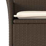 Casa si Gradina - Gradina si terasa - Mobilier exterior - Seturi mobila gradina - Set mobilier de gradina cu perne 3 piese maro poliratan&sticla - Infinity.ro