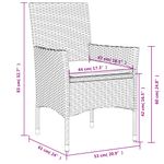 Casa si Gradina - Gradina si terasa - Mobilier exterior - Seturi mobila gradina - Set mobilier de gradina cu perne 3 piese maro poliratan&sticla - Infinity.ro