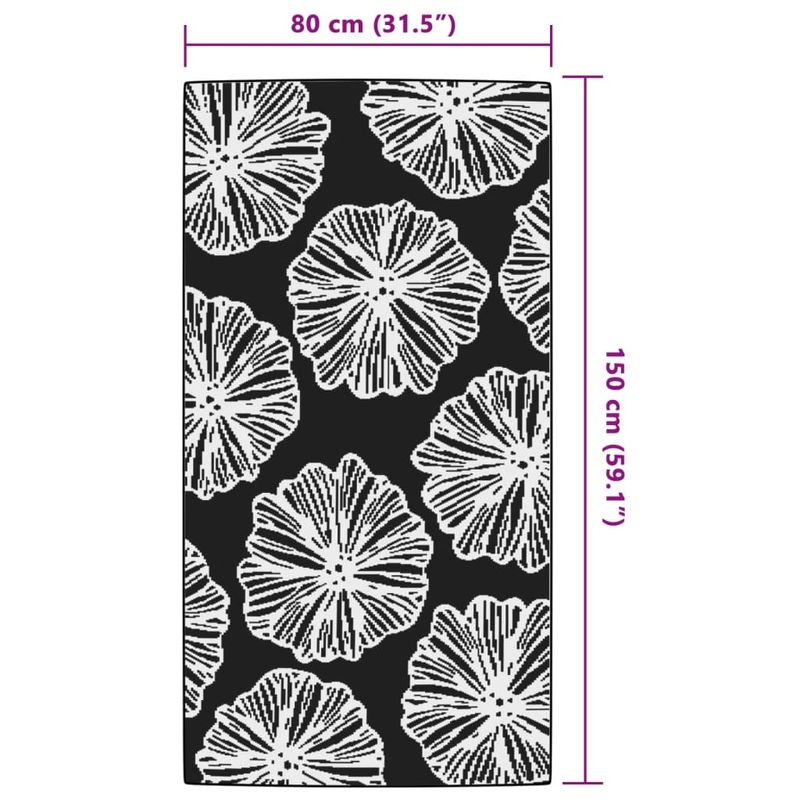 Casa si Gradina - Textile si covoare - Covoare - Covoare casa - Covor de exterior, lysegr diametru nn, 80x150 cm, PP - Infinity.ro