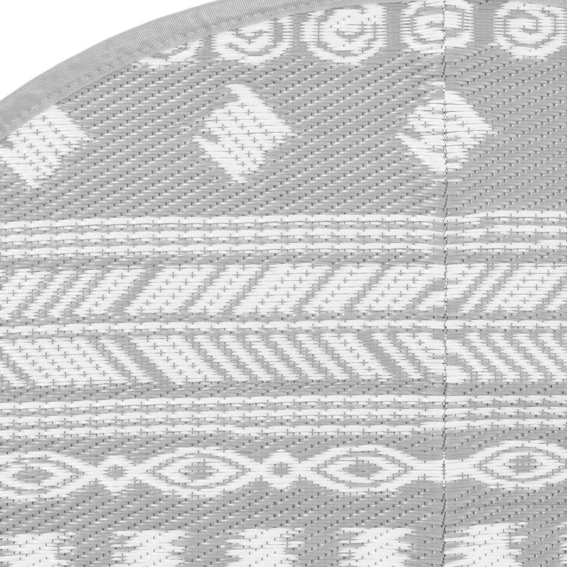 Casa si Gradina - Textile si covoare - Covoare - Covoare casa - Covor de exterior, model gri, diametru 200 cm, PP - Infinity.ro