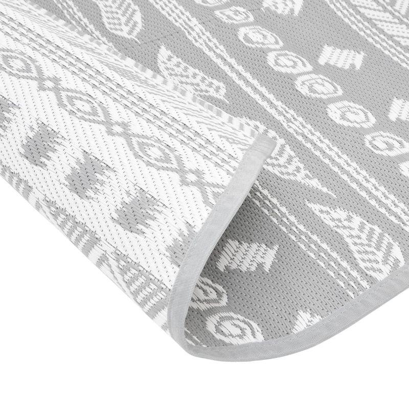 Casa si Gradina - Textile si covoare - Covoare - Covoare casa - Covor de exterior, model gri, diametru 200 cm, PP - Infinity.ro