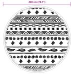 Casa si Gradina - Textile si covoare - Covoare - Covoare casa - Covor de exterior, model gri, diametru 200 cm, PP - Infinity.ro