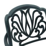 Casa si Gradina - Gradina si terasa - Mobilier exterior - Scaune si sezlonguri gradina - Scaune de gradina, 2 buc., verde, aluminiu turnat - Infinity.ro