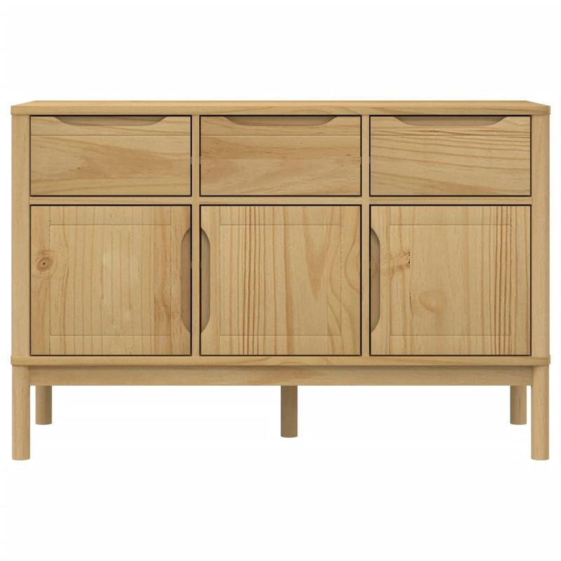 Casa si Gradina - Mobilier - Comode si corpuri - Comode - Dulap FLORO, maro ceara, 114x43x74 cm, lemn masiv pin - Infinity.ro