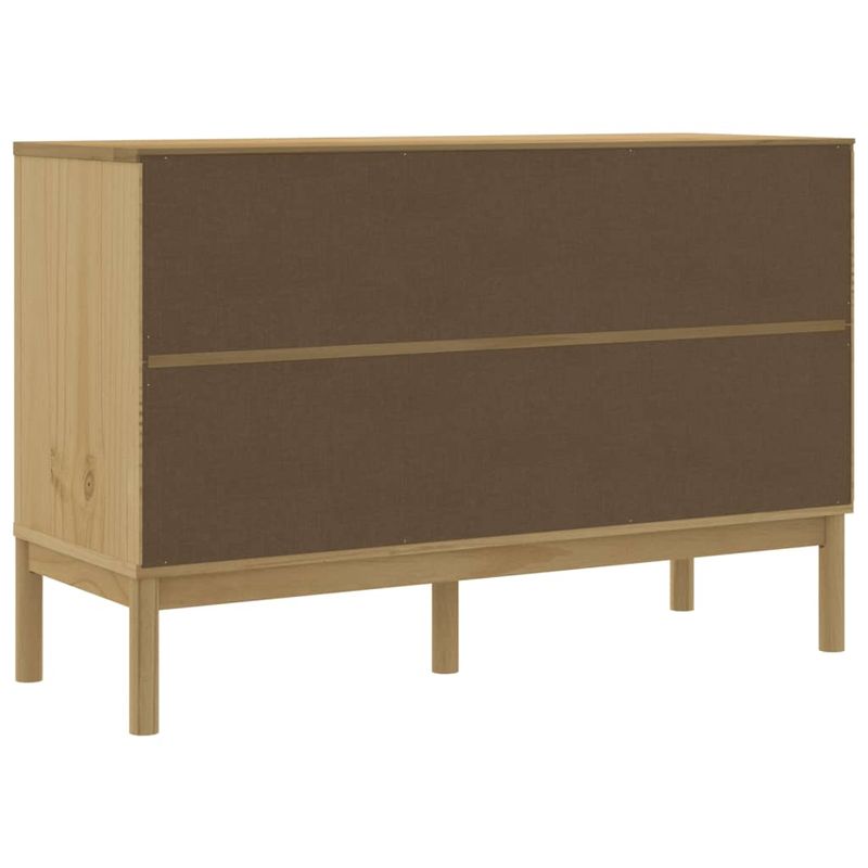 Casa si Gradina - Mobilier - Comode si corpuri - Comode - Dulap FLORO, maro ceara, 114x43x74 cm, lemn masiv pin - Infinity.ro