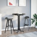 Casa si Gradina - Mobilier - Mese si birouri - Mese bucatarie si dining - Masa de bucatarie, negru, diametru 80x110 cm, lemn prelucrat și otel - Infinity.ro