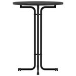 Casa si Gradina - Mobilier - Mese si birouri - Mese bucatarie si dining - Masa de bucatarie, negru, diametru 80x110 cm, lemn prelucrat și otel - Infinity.ro