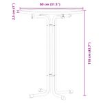Casa si Gradina - Mobilier - Mese si birouri - Mese bucatarie si dining - Masa de bucatarie, negru, diametru 80x110 cm, lemn prelucrat și otel - Infinity.ro